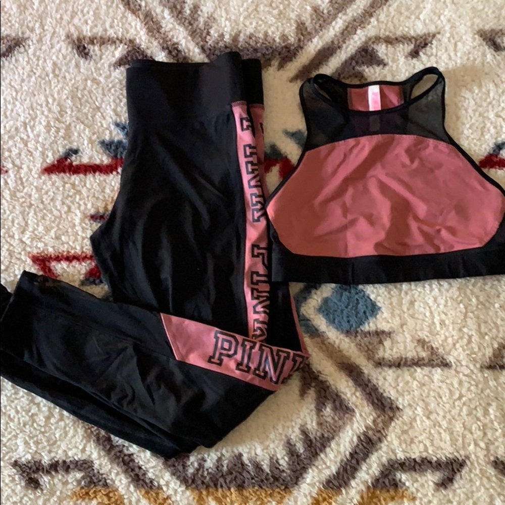 Victoria secret yoga pant and bra set